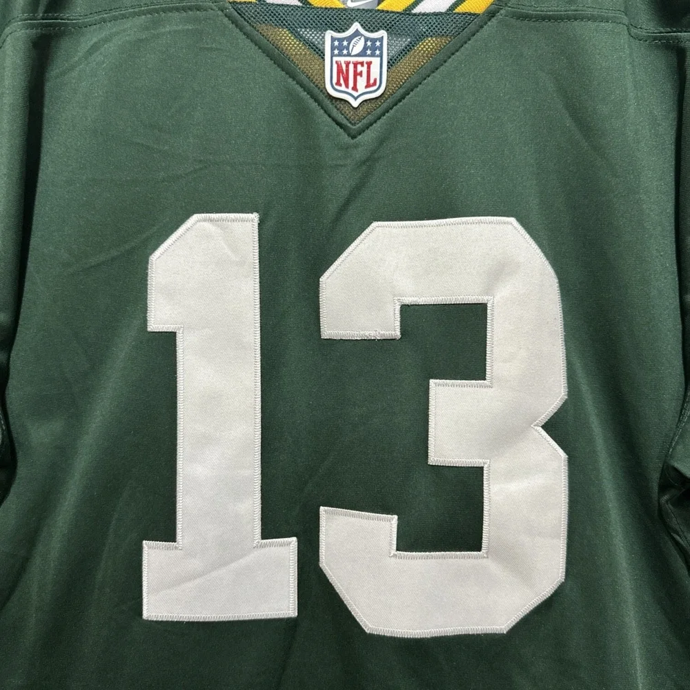 Green Bay Packers Driver #13‎ Jersey Nike On Field Size L NFL Football